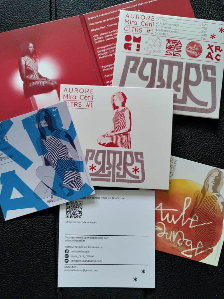Édition CD digipack et cartes postales collectors de l'EP CLTRS #1 par MiRA CÉTii